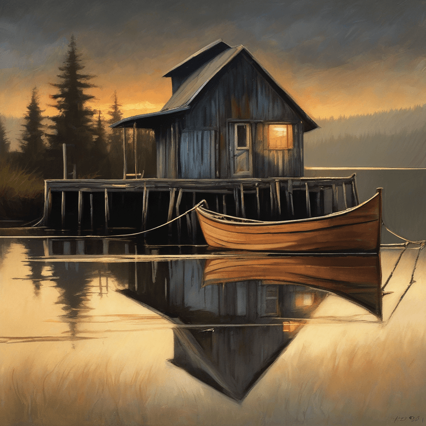 Cabin Light on Rainwater