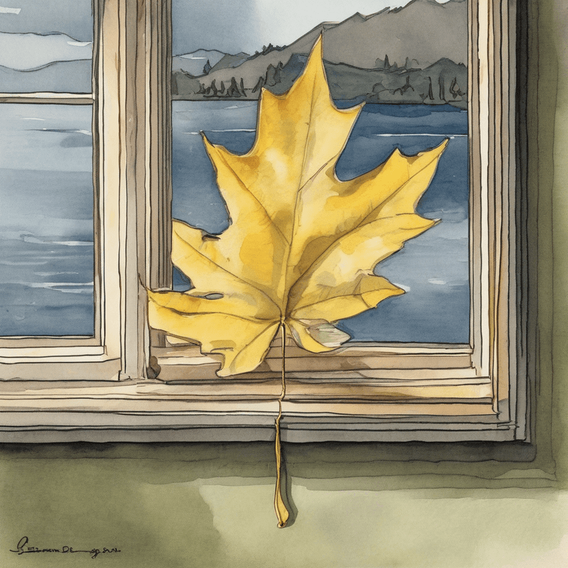 AUG 27: Leaf on the Thumbtack